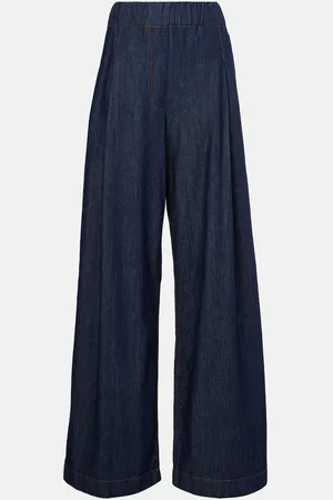 DRIES VAN NOTEN Jeans anchos de tiro alto