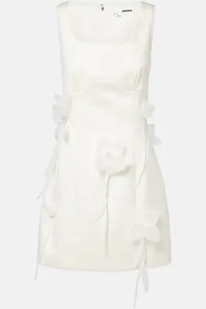 ROTATE Vestido corto de novia con aplique floral
