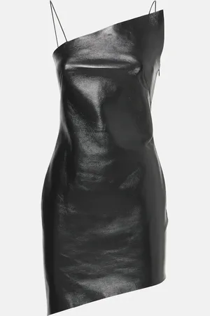 Givenchy Vestido corto asimétrico de piel