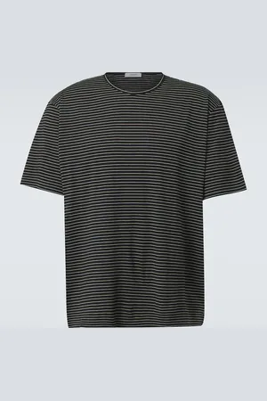 LEMAIRE Camiseta en jersey de algodón a rayas