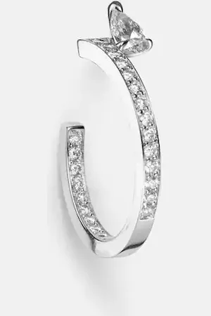 Repossi Pendiente individual Serti Sur Vide de oro blanco de 18 ct con diamantes