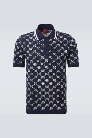 Gucci Polo de mezcla de algodón con GG