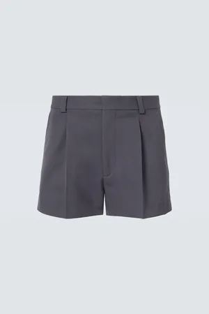 Gucci Shorts de lana plisados