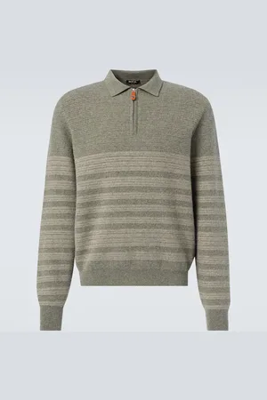 Loro Piana Polo Oggebbio de lana y algodón a rayas