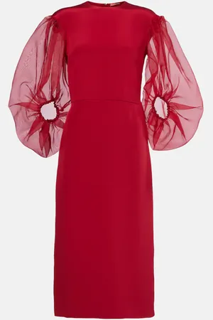 Altuzarra Vestido midi Danielle de cady de seda