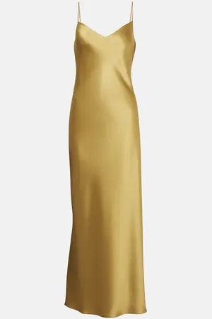 GALVAN Vestido lencero Provence de satén