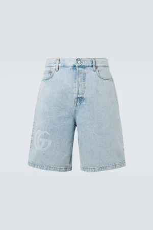 Gucci Bermudas en denim con GG