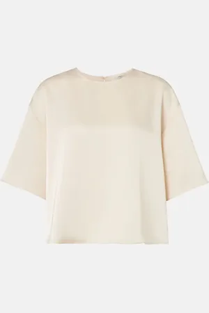 Leset Camiseta oversized Barb de satén