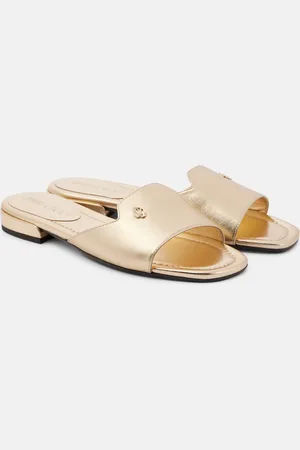 Jimmy Choo Sandalias Dina de piel metalizada
