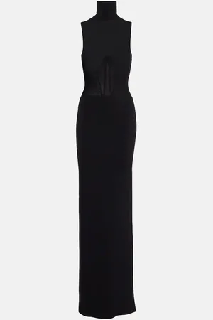 Nensi Dojaka Vestido largo con corsé Gwyneth de punto