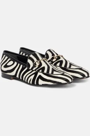 Gucci Mocasines Jordaan de pelo de becerro con Horsebit