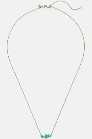 Sydney Evan Collar Cocktail Bar de oro de 14 ct con esmeraldas y diamantes