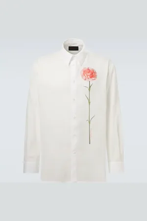 Simone Rocha Camisa formal Carnation estampada