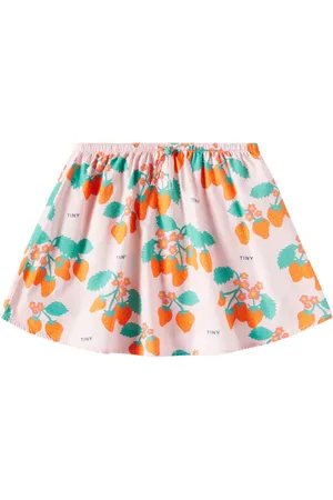 Tiny Cottons Falda Strawberries de algodón estampada