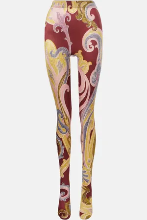 Wolford X Etro medias Satin de Luxe con paisley