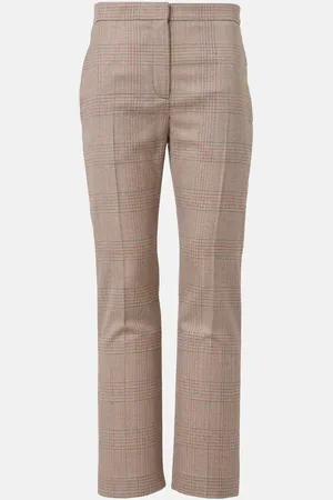 Alexander McQueen Pantalones flared Kickback de lana