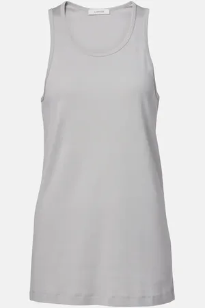 LEMAIRE Tank top de jersey de algodón