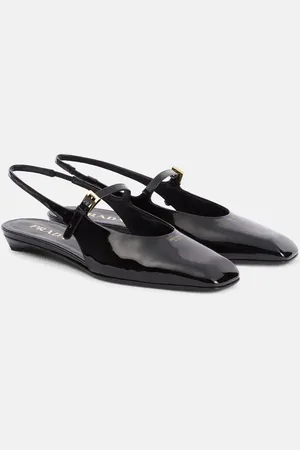 Prada Bailarinas destalonadas de charol