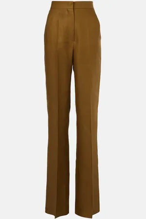 Max Mara Pantalones anchos Aversa de tiro alto con logo