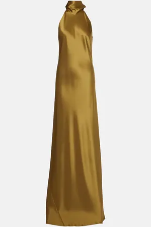GALVAN Vestido de fiesta Sienna de satén
