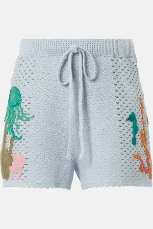 ALÉMAIS Alémais Shorts Splash de algodón bordados