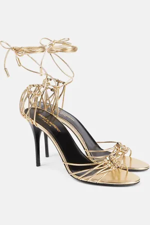 Saint Laurent Sandalias Babylone 90 de piel
