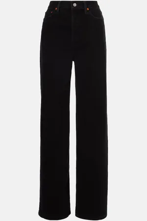 RE/DONE Jeans anchos de tiro alto