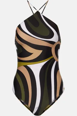 Puccini Bañador Onde con escote halter