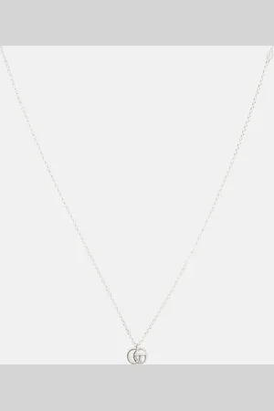 Gucci Collar GG Marmont de plata de ley