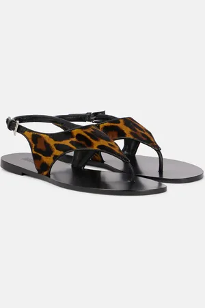 PARIS TEXAS Sandalias Amalfi de pelo de becerro estampadas