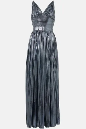 RODARTE Vestido de fiesta de lamé con cinturón