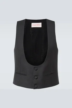 VALENTINO Chaleco en gabardina de lana