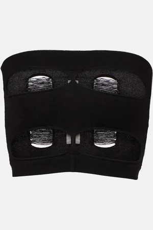 Rick Owens Top de lana sin tirantes con aberturas