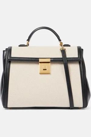DeMellier Bolso Paris Midi de lona con piel