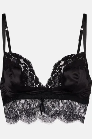 Dolce & Gabbana Bralette de satén con encaje