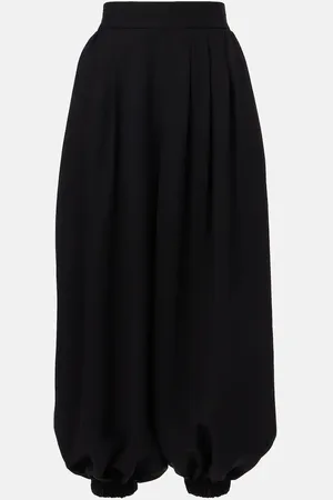 VALENTINO Culottes de Cady Couture de tiro alto