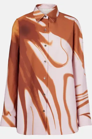 DRIES VAN NOTEN Camisa de algodón estampada