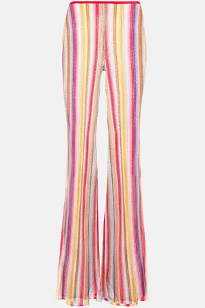 Missoni Pantalones flared de tiro bajo a rayas