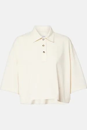 Bottega Veneta Polo cropped de algodón