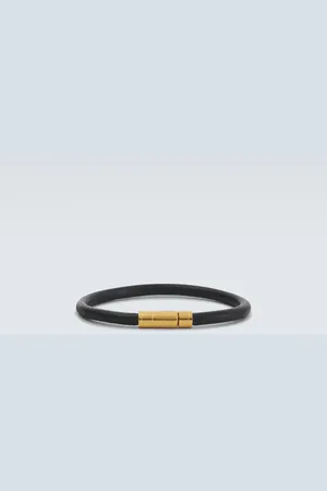 Tom Ford Pulsera de piel con logo