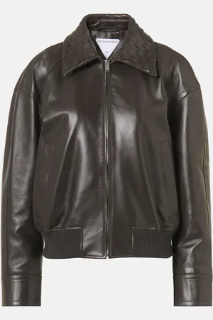 Bottega Veneta Chaqueta piel Intrecciato