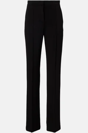 Max Mara Pantalones rectos Dinda de jersey de tiro alto