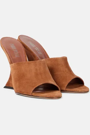 PARIS TEXAS Mules con cuña Nina de ante