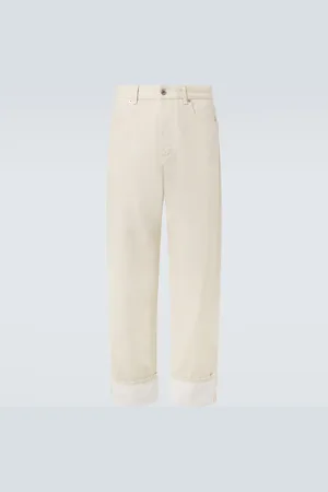 Bottega Veneta Jeans anchos con parche
