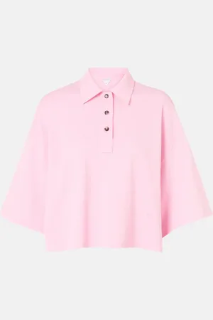 Bottega Veneta Polo cropped de algodón