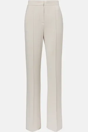 Max Mara Pantalones rectos Dinda de jersey de tiro alto