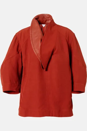 Bottega Veneta Blusa con piel oversized