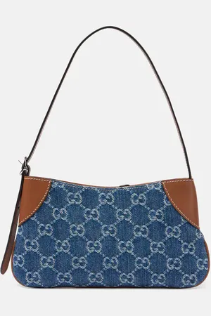 Gucci Bolso al hombro GG Emblem Mini en denim