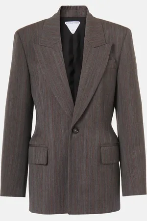 Bottega Veneta Blazer de lana a rayas