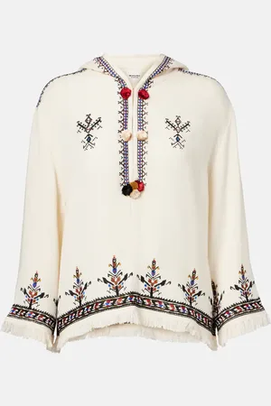 Marant Etoile Top Kameya bordado